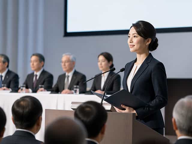 株主総会・IR説明会の 日英バイリンガル司会