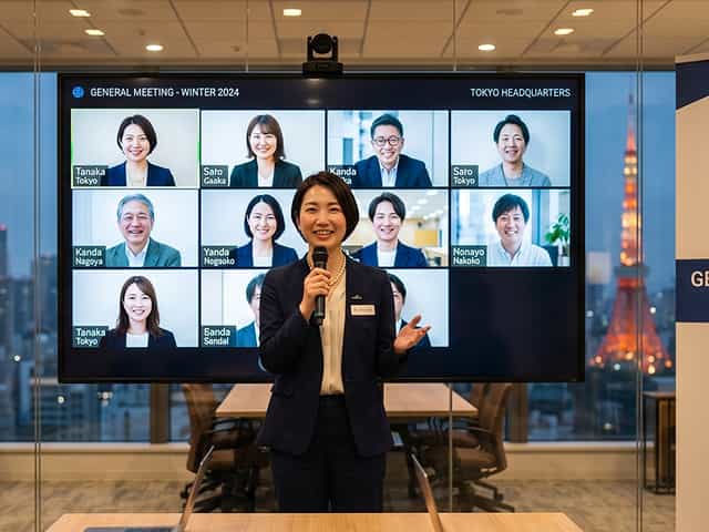 社内表彰式・社員総会のオンライン配信