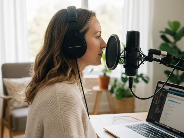 PowerPoint動画の外国語ナレーション収録