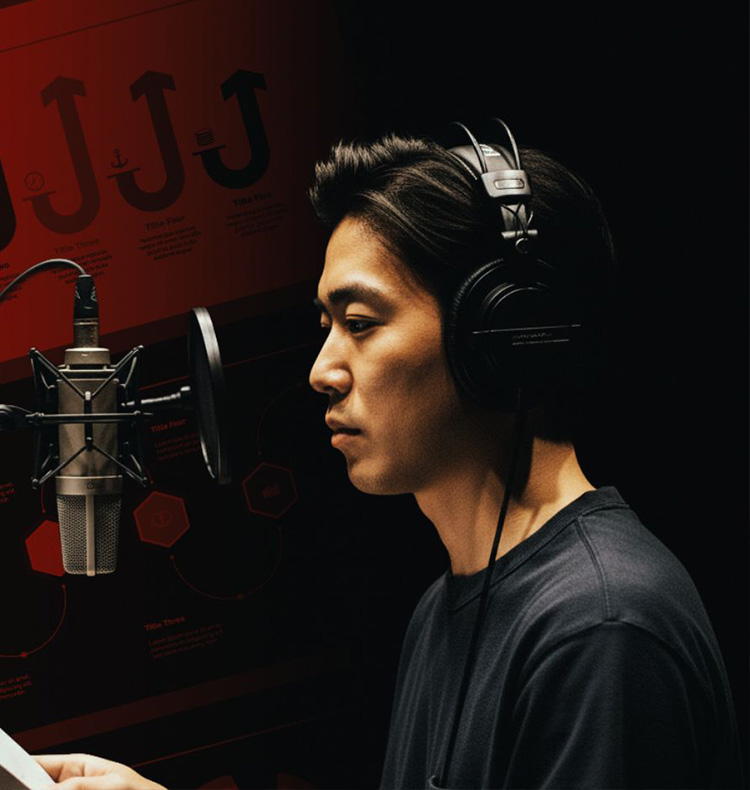 パワーポイントのナレーション収録・音声付きパワポ動画作成