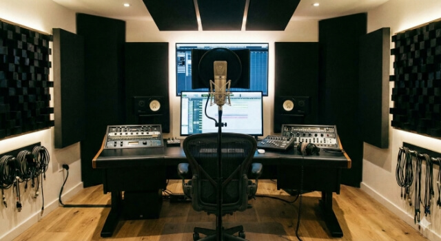 防音設備・遮音性能の高い収録ブース