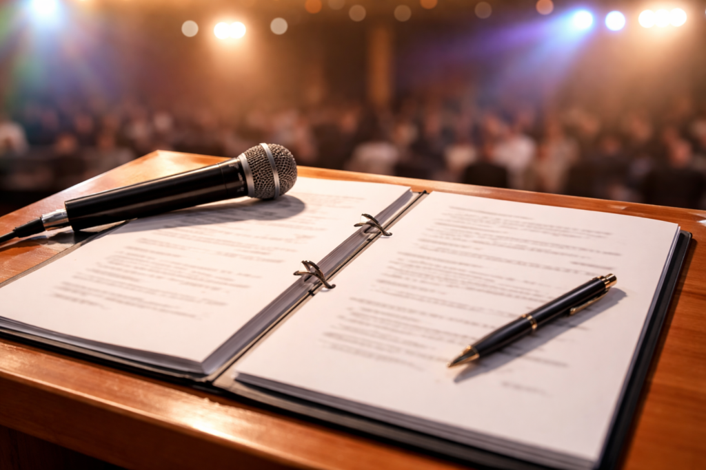 イベント司会台本の作り方