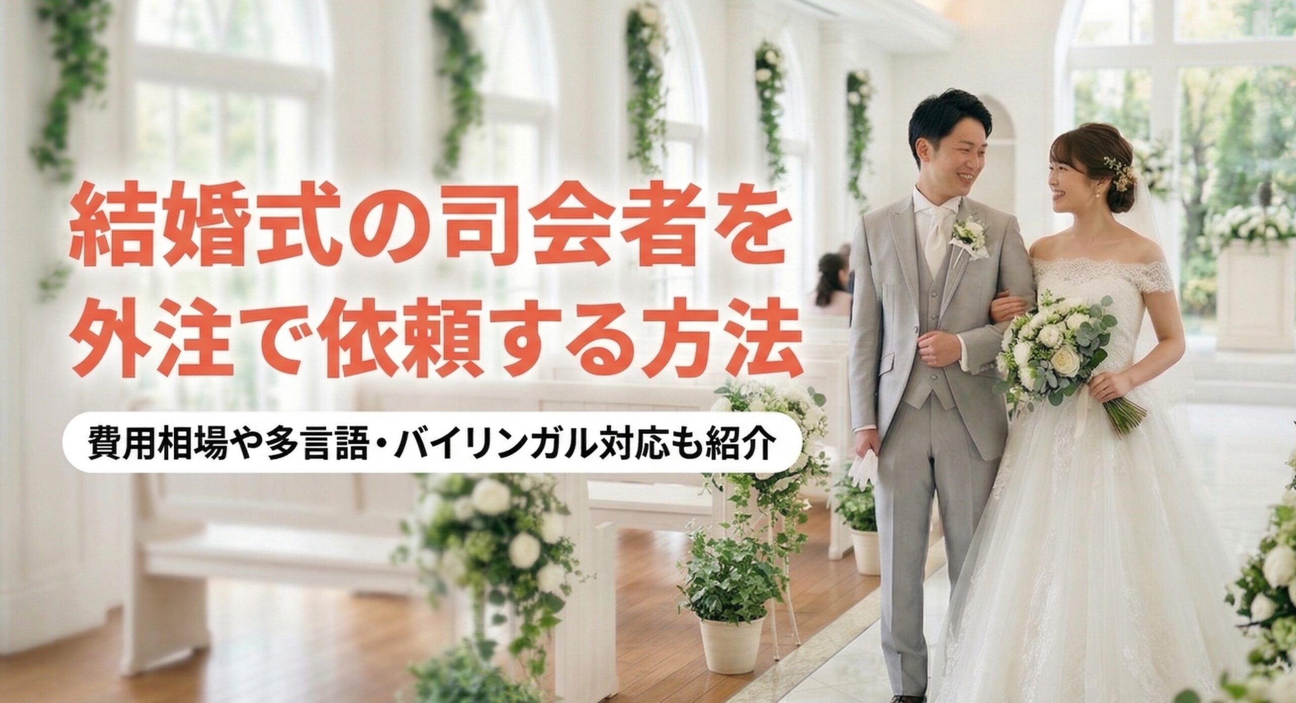 結婚式の司会者を外注で依頼する方法｜費用相場や多言語・バイリンガル対応も紹介